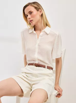 Blusa con Lunares en Relieve