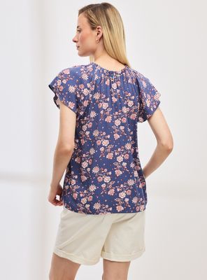 Imagen 2 del producto Blusa Full Estampada con Vuelo en Escote