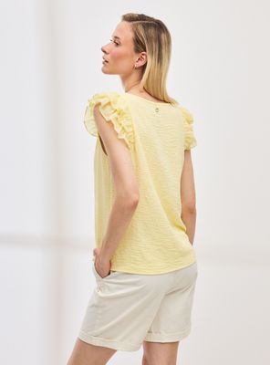 Imagen 2 del producto Blusa con Detalle de Vuelo en Hombros