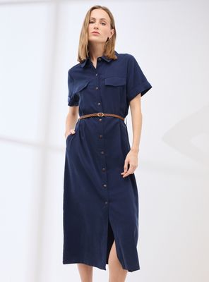 Vestido Camisero con Cinturón