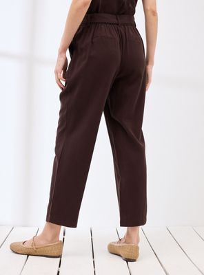 Imagen 2 del producto Pantalón Fluido con Cintura Elasticada y Lazo