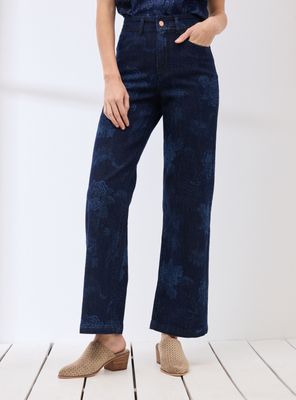 Jeans Tipo Marine Estampado