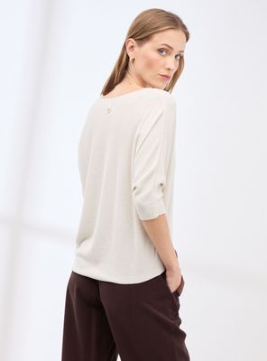 Imagen 2 del producto Sweater Tejido con Textura e Hilo Metalizado