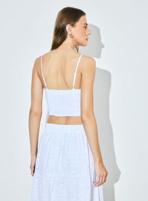 Imagen 2 del producto Blusa Pabilos Broderie con Panal de Abeja