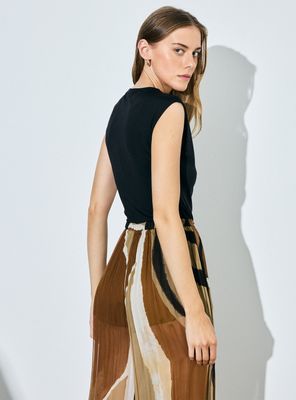 Imagen 2 del producto Body sin Mangas y Escote Drapeado