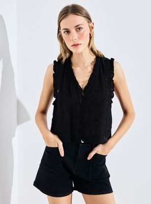 Imagen 1 del producto Blusa Volantes y Detalles de Macramé