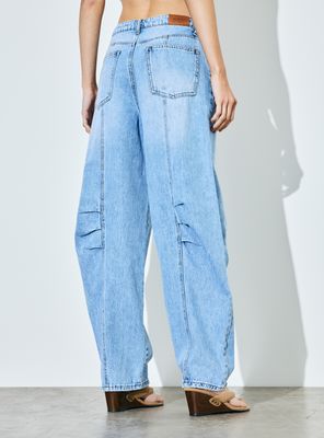 Imagen 2 del producto Jeans Jeans Balloon Cortes y Pliegues Delanteros