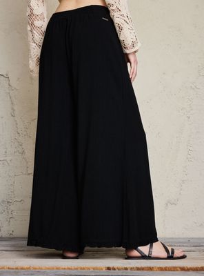 Imagen 2 del producto Pantalón Fluido con Detalle de Vuelo y Cintura Elasticada