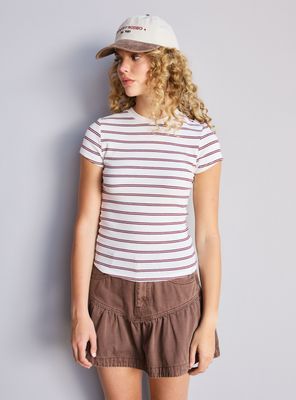 Polera Manga Corta Rayada Color