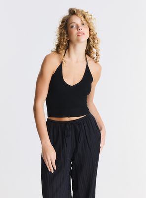 Polera Tejida Tipo Halter