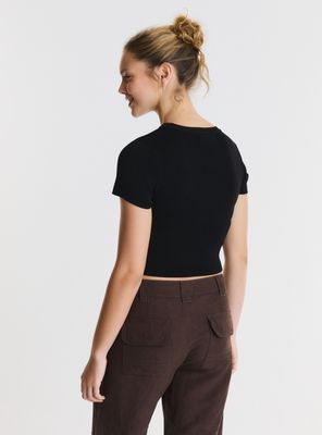 Imagen 2 del producto Polera Tejida Manga Corta