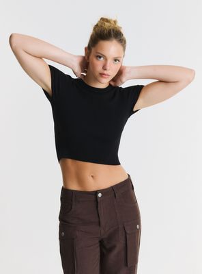 Polera Tejida Manga Corta