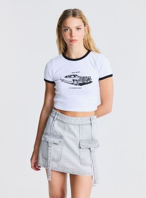 Polera con Piping a Contratono