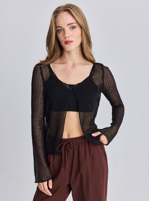 Chaleco Calado Manga Larga