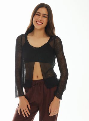 Chaleco Calado Manga Larga