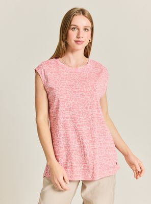 Polera Polera Larga Estampada