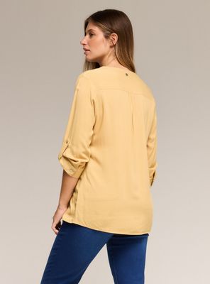 Imagen 2 del producto Blusa con Botones y Manga Roll Up