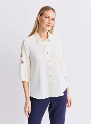 Blusa Bordado en Mangas