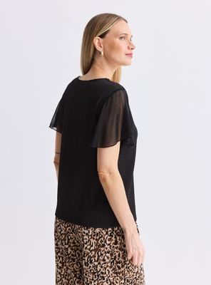 Imagen 2 del producto Polera Texturada con Manga Mariposa de Gasa