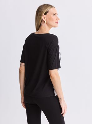 Imagen 2 del producto Polera Estampado Frontal Mix Telas