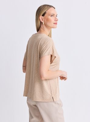 Imagen 2 del producto Polera Escote V con Aplicación Metálica