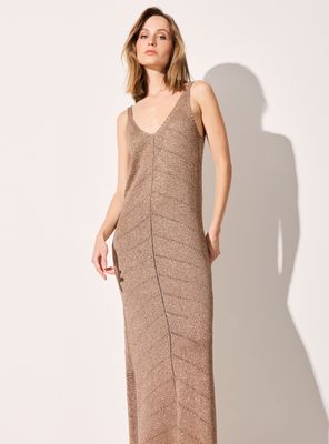 Vestido Vestido Tejido con Lurex