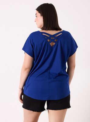 Imagen 2 del producto Polera Brillos Delanteros y Escote V en Espalda