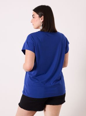 Imagen 2 del producto Polera Manga Choca y Gráfica Metalizada