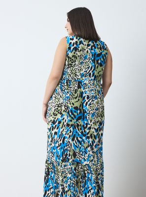 Imagen 2 del producto Vestido Plisado Stretch Animal Print