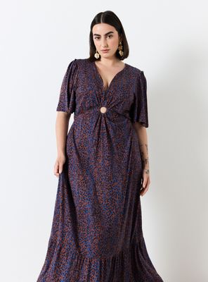 Vestido Midi Escote V Curvy