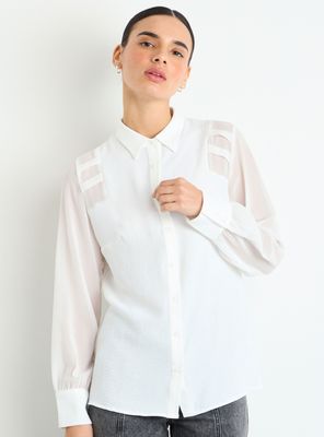 Blusa Lisa Manga Larga