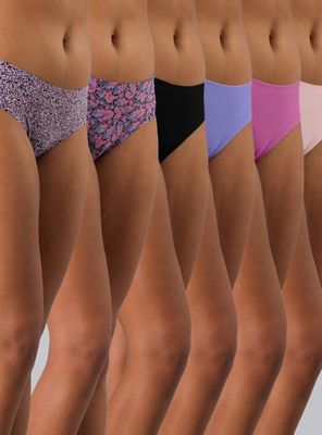 Pack 6 Pantaleta Bonded Microfibra 2556