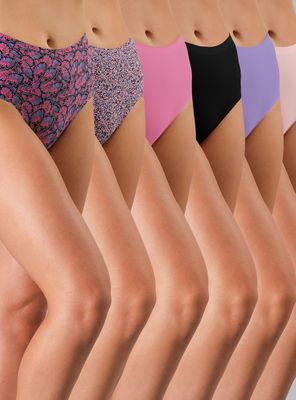 Pack 6 Calzón Maxi Bonded Microfibra 2556