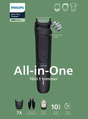 Imagen 2 del producto Afeitadora Multigroom MG3931 + 10 Accesorios