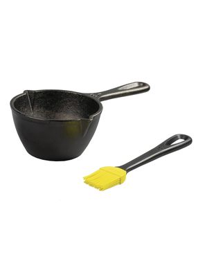 Set Olla Para Derretir Y Pincel Silicona