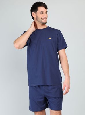 Pijama Corto Cuello Redondo Unicolor