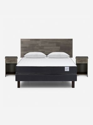 Imagen 2 del producto Cama Europea Wave Base Normal 1 Plaza 0.90x1.90 cm Tabor Caramelo