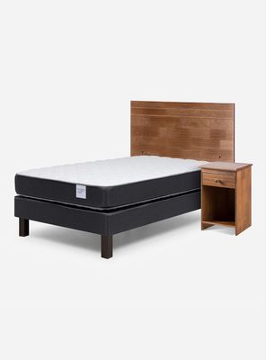 Imagen 1 del producto Cama Europea Wave Base Normal 1.5 Plazas 1.05x1.90 cm Tabor Caramelo