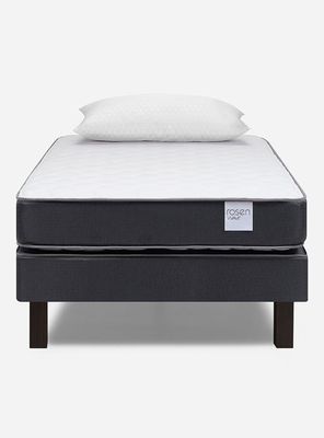 Imagen 2 del producto Cama Europea Wave Base Normal 1 Plaza 0.90x1.90 cm + Almohadas