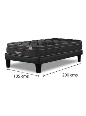 Imagen 2 del producto Cama Europea Platinum 1.5 Plazas + Respaldo TIB PL