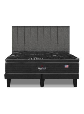 Cama Europea Harmony King Base Dividida y Respaldo