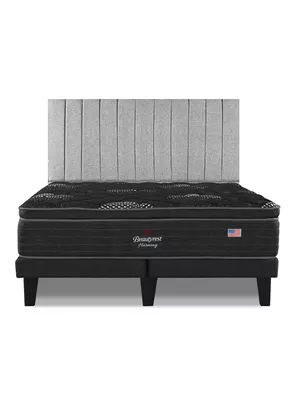 Cama Europea Harmony King Base Dividida con Respaldo TIB PLT