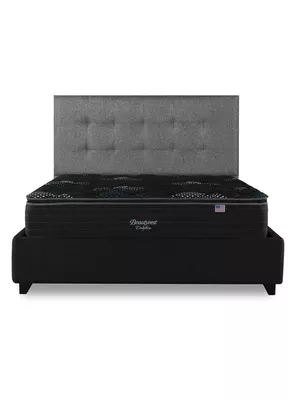 Cama Europea Dolphin 2 Plazas Base Dividida + Respaldo