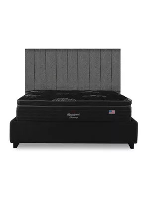 Cama Europea Harmony 2 Plazas Base Dividida con Respaldo TIG G