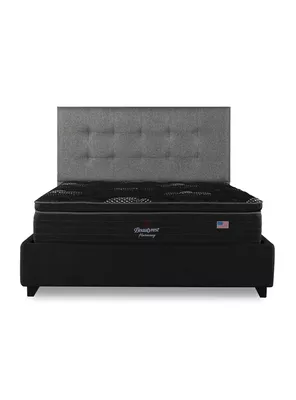 Cama Europea Harmony King Base Dividida + Respaldo TIG GR
