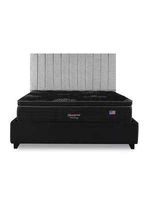 Cama Europea Harmony King Base Dividida + Respaldo TIB PL