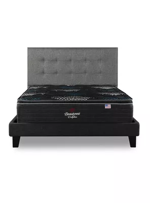 Cama Europea Dolphin 2 Plazas Base Dividida + Respaldo TIG G