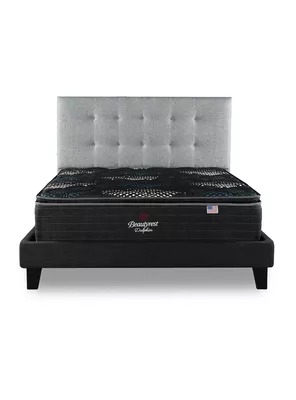 Cama Europea Dolphin 2 Plazas Base Dividida y Respaldo