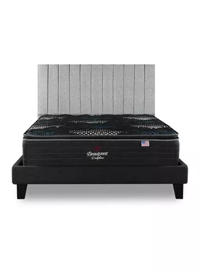 Cama Europea Dolphin 2 Plazas Base Dividida con Respaldo