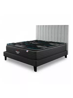 Cama Europea Dolphin King Base Dividida + Respaldo TIP PL